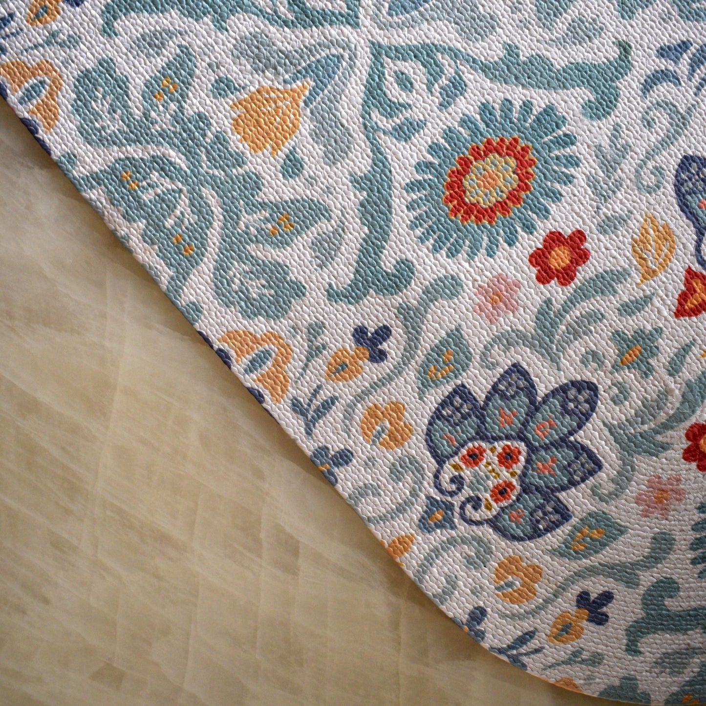 Anaya Aura - Oval Table Runner  (Light Blue)