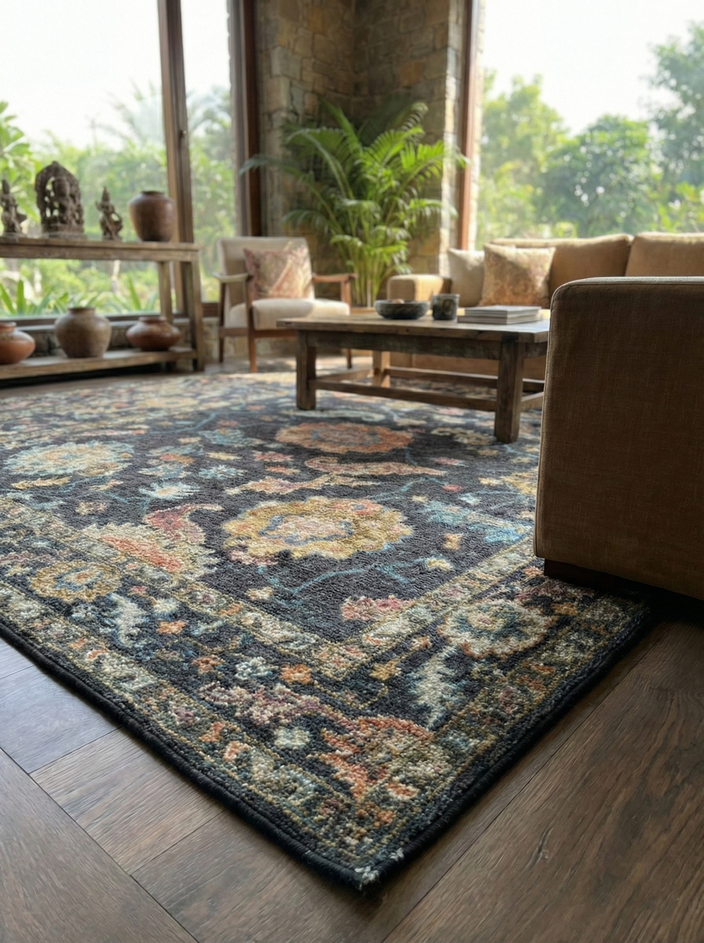 Midnight Dahlia Rug