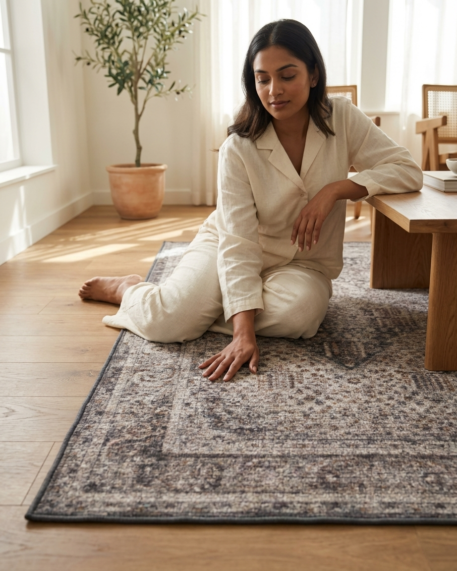 Antique Carbon Rug