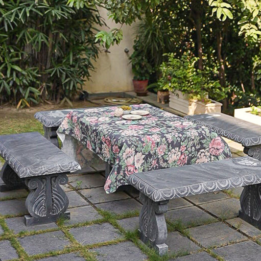 Garden Sketch Lines Table Cloth