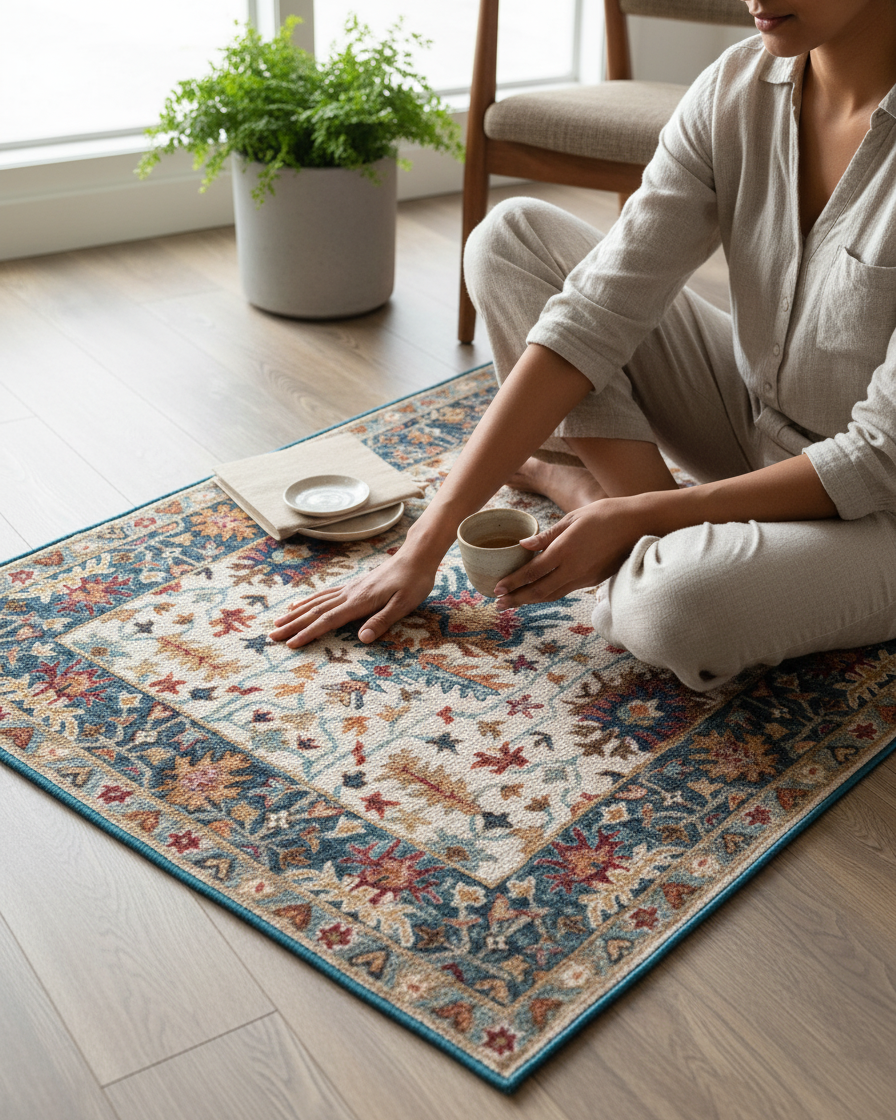 Azure Oushak Rug