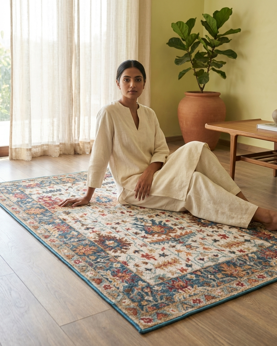 Azure Oushak Rug