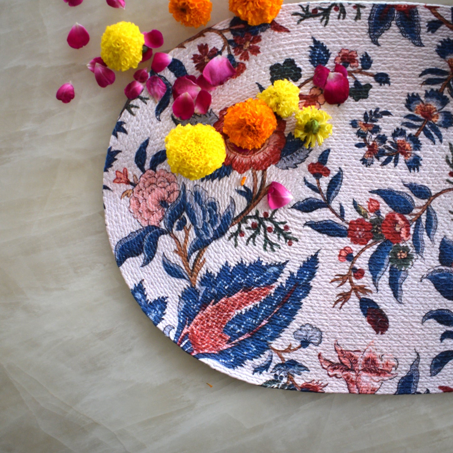 Anaya Aura - Oval Mat ( Floral )