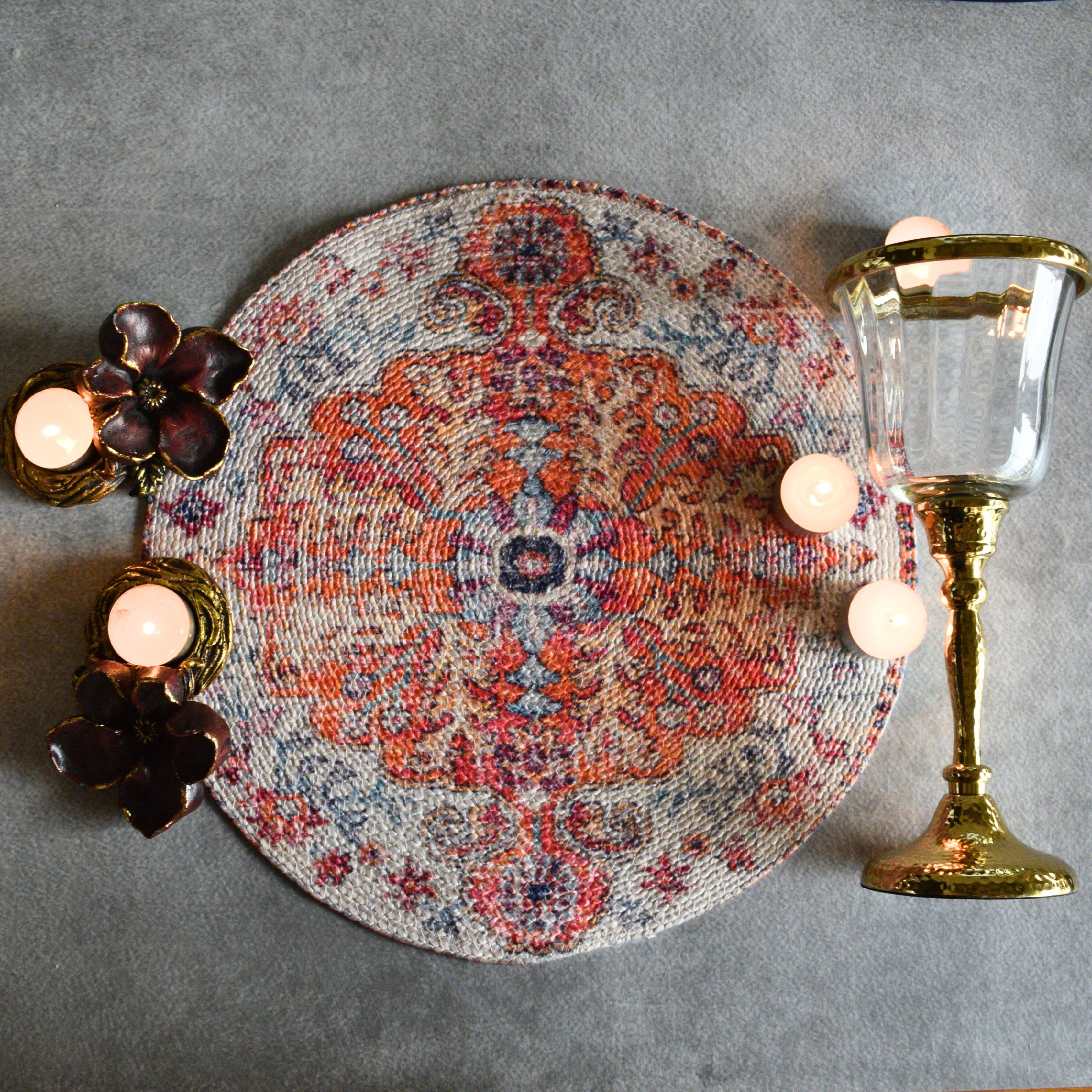 Heritage Printed Table Mat ( Multi ) – Oblique