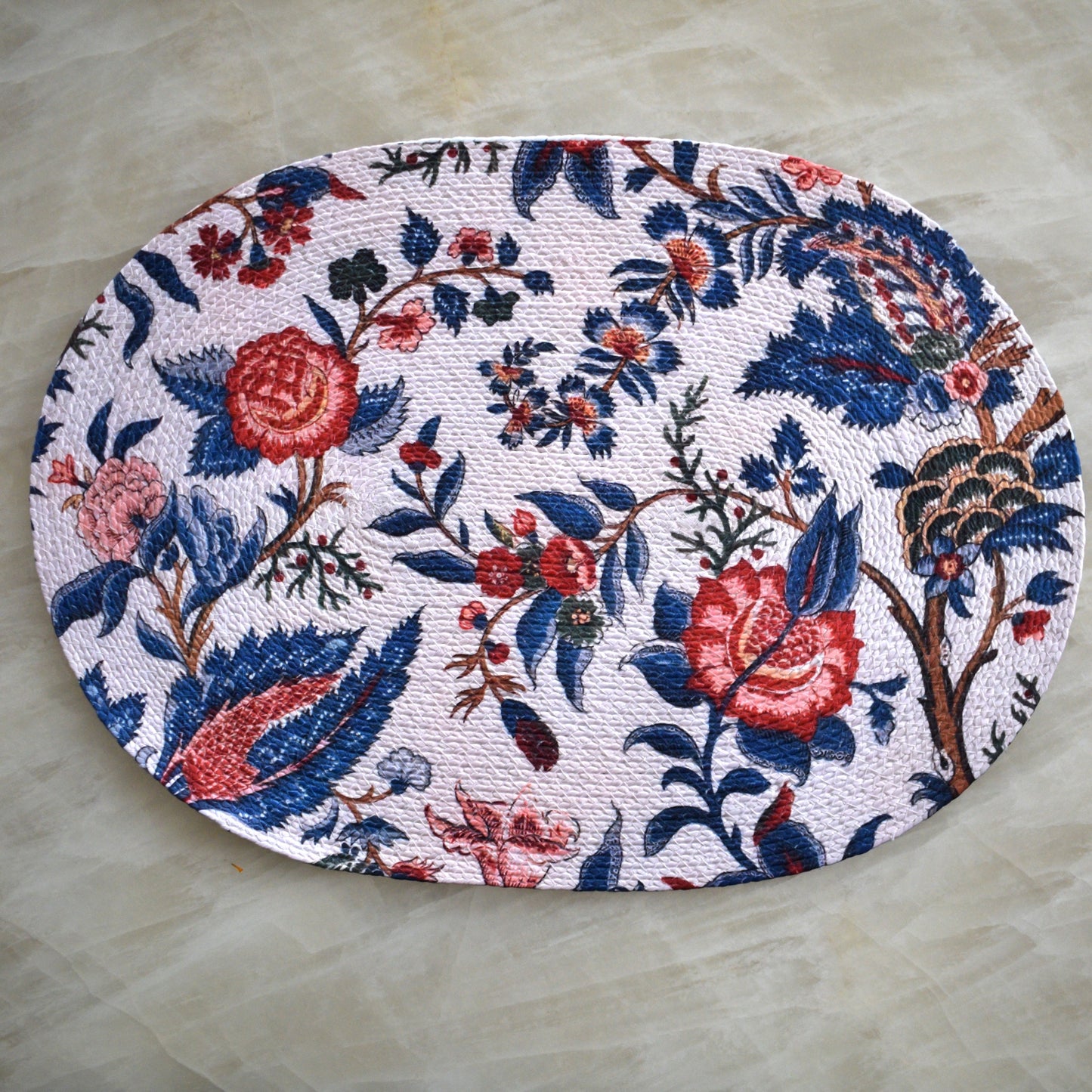Anaya Aura - Oval Mat ( Floral )