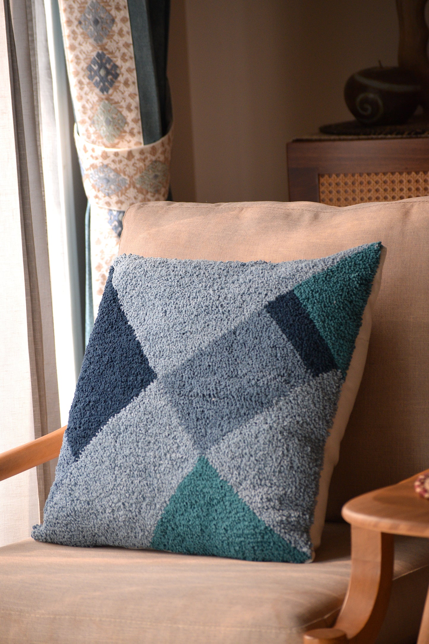 Mosaic (Blue) Cushion Cover