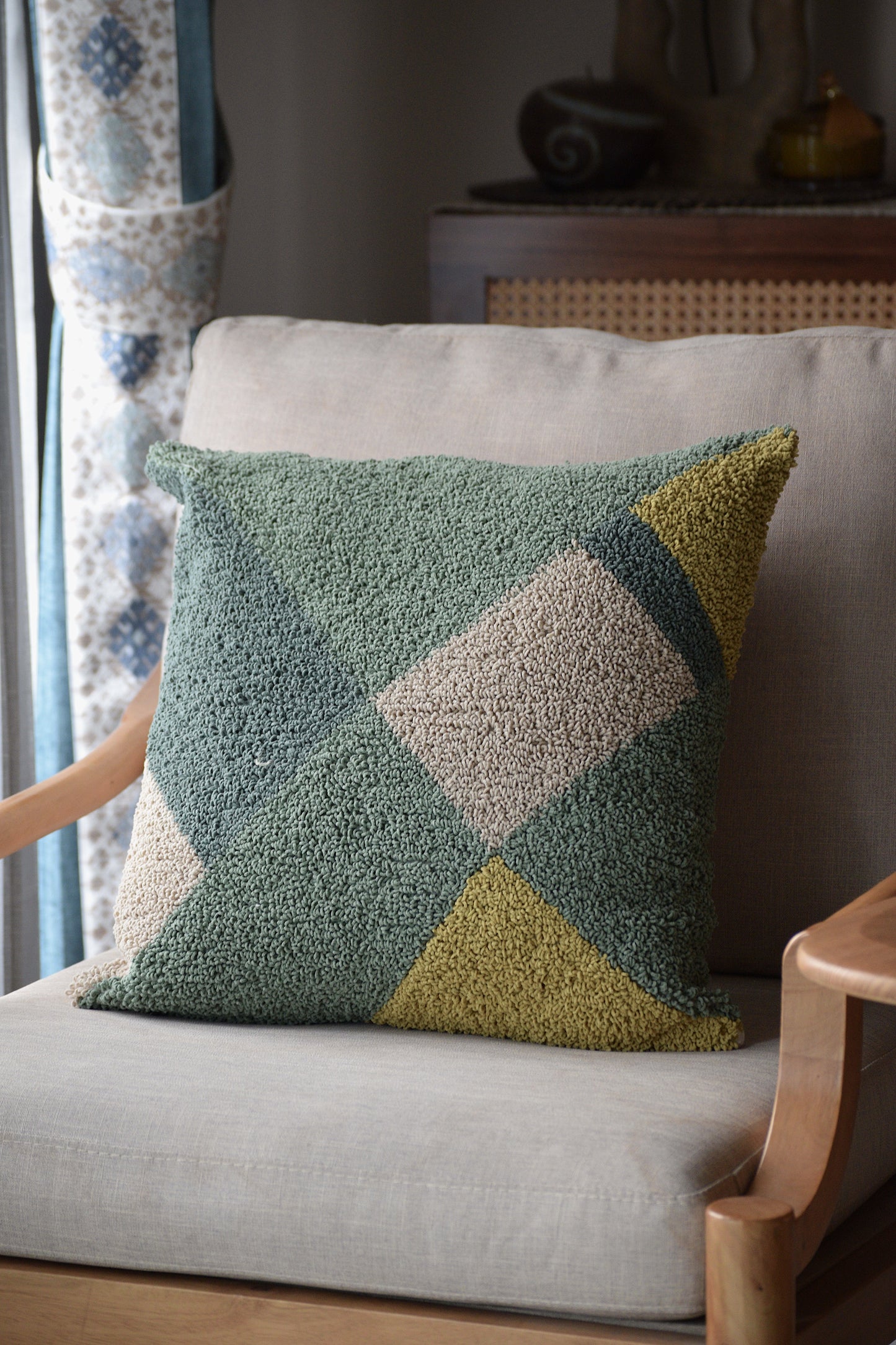 Mosaic (Green) Cushion Cover