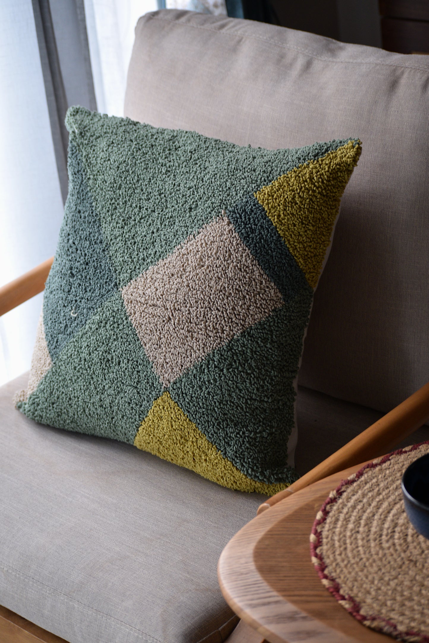 Mosaic (Green) Cushion Cover