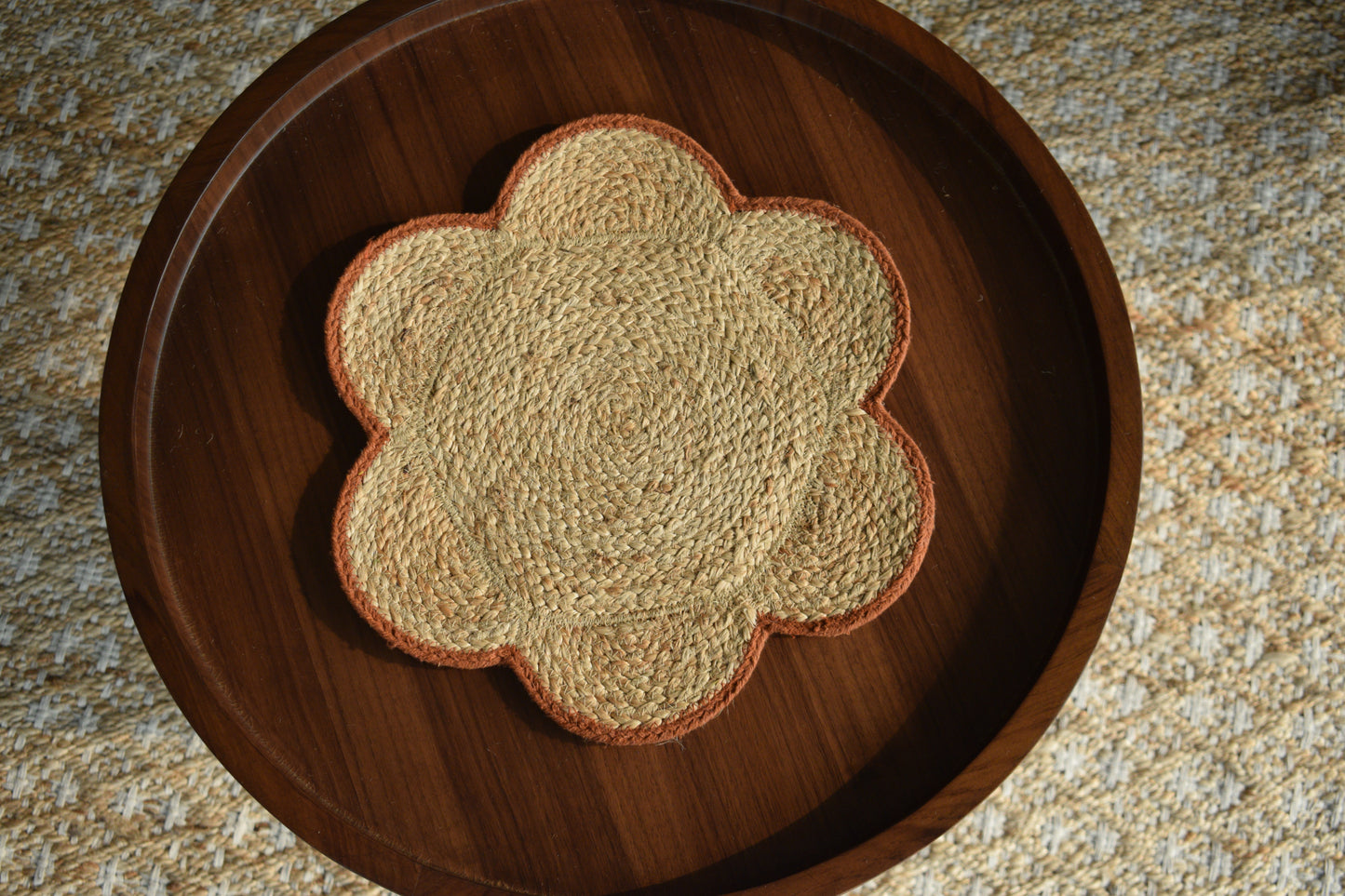 Flora Jute Placemat - Rust