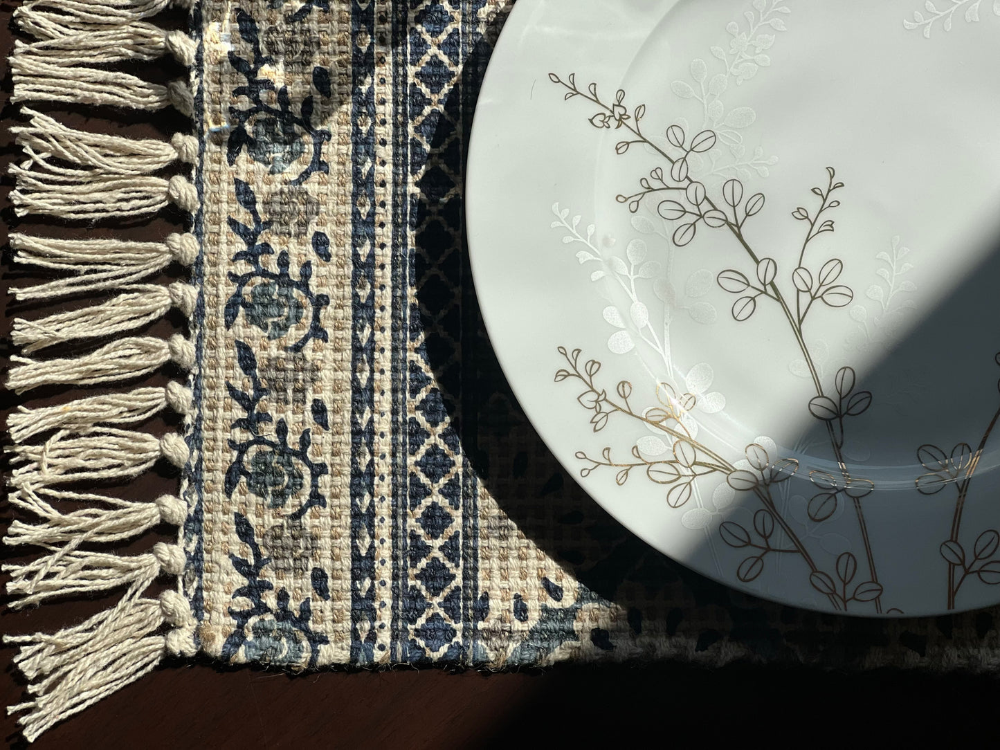 Botanical Bliss Placemats (Blue)