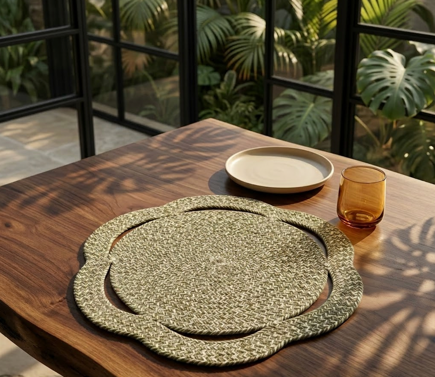 Daisy Braided Table Mat