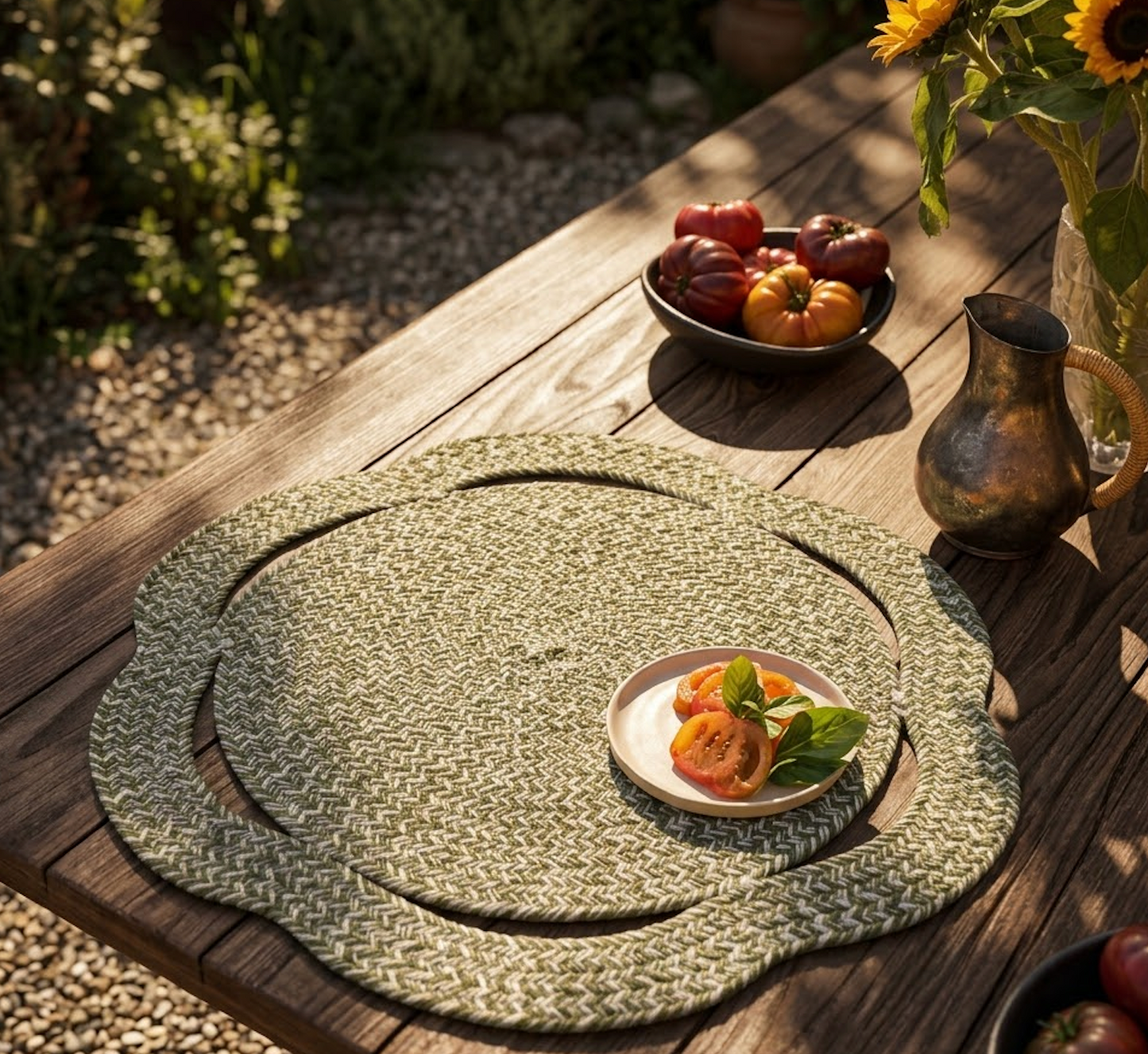 Daisy Braided Table Mat
