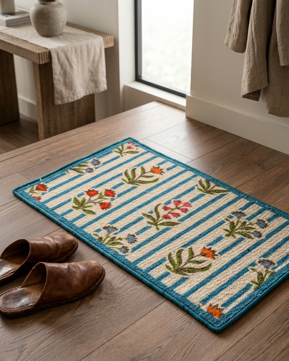 Wildflower Stripe Doormat