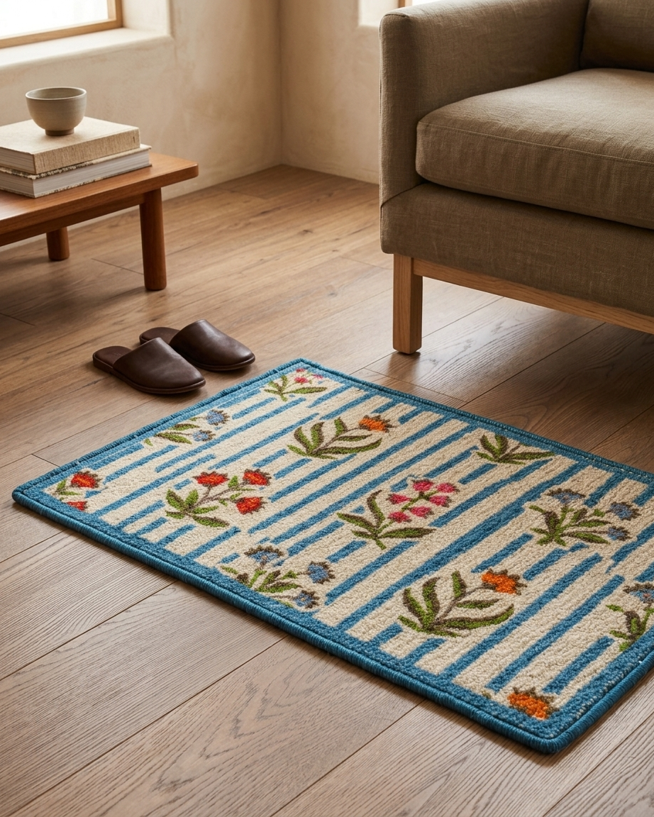 Wildflower Stripe Doormat